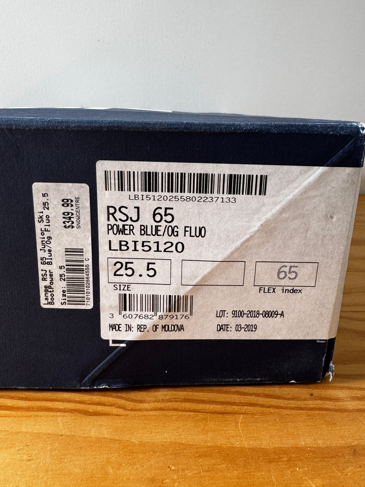 Lange RSJ65 Kids Ski Boots 25.5
