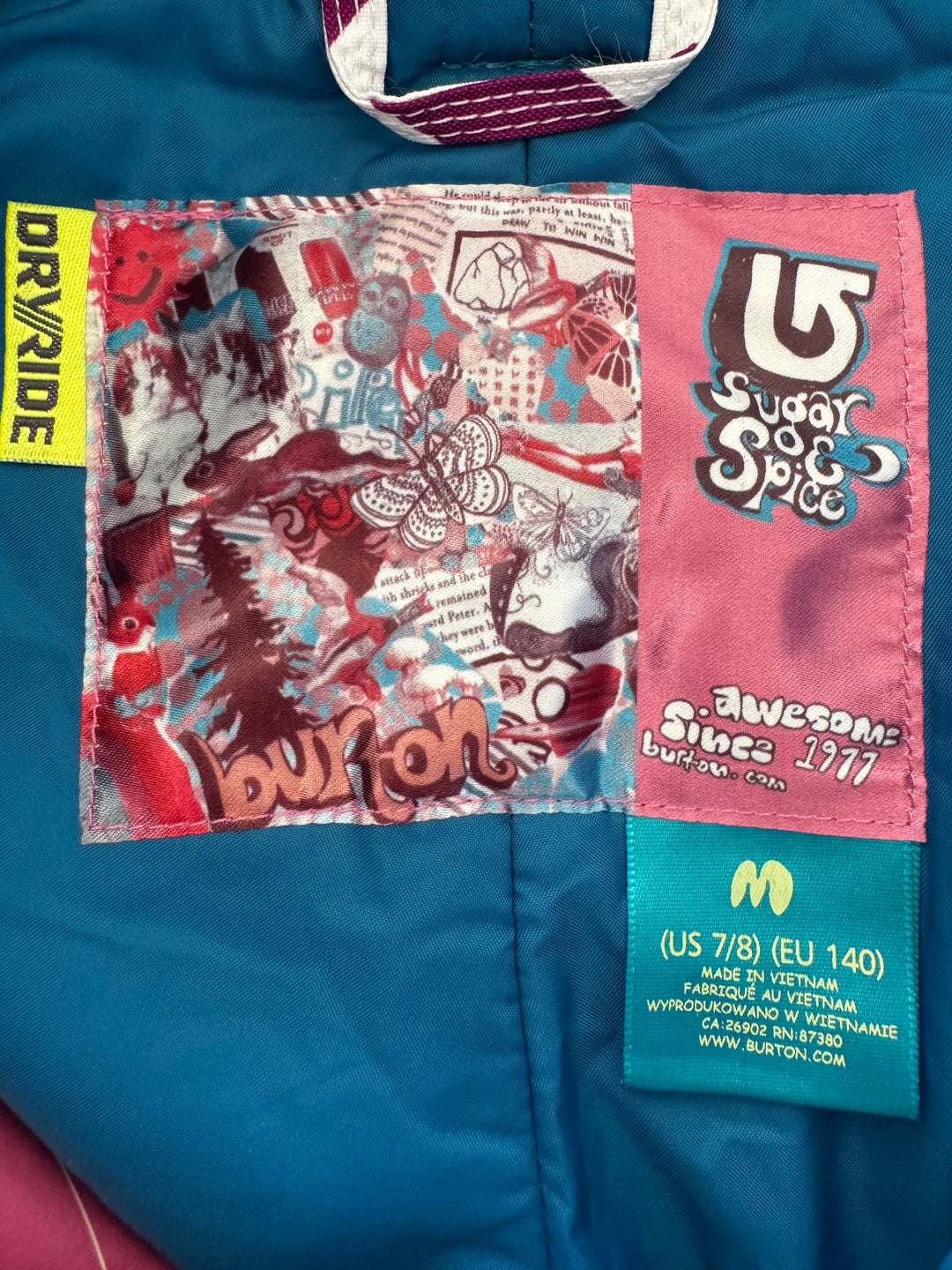 Burton Kids Snowboard Pants 7-8 Years