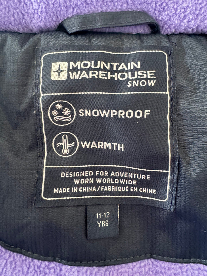 Mountain Warehouse Kids Ski Jacket 11-12 Years
