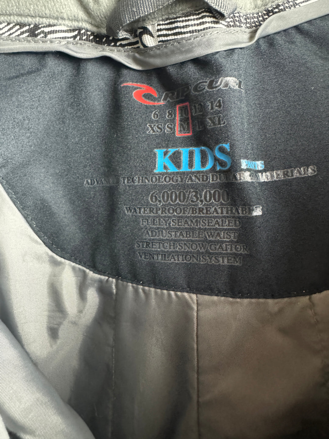 Rip Curl Ski Pants 10 Years