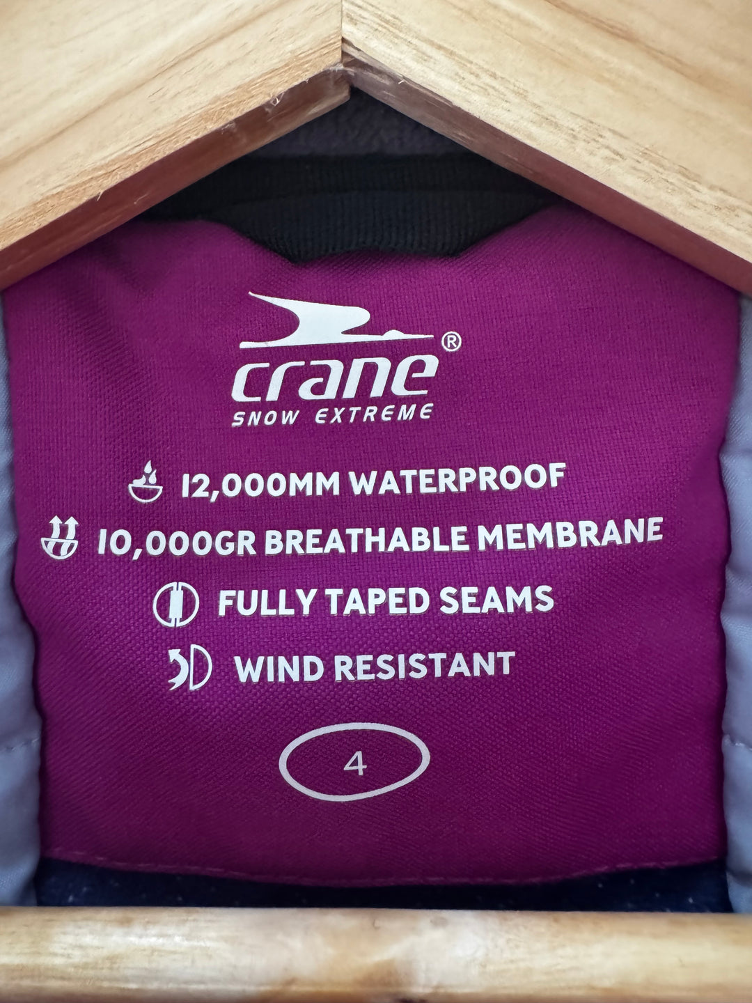 Crane Kids Ski Jacket 4 Years