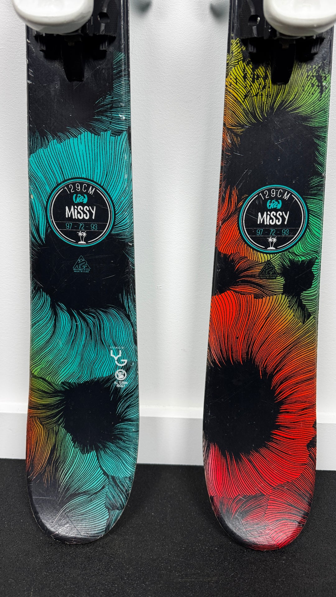 K2 Missy Twin Tip Kids Skis 129cm
