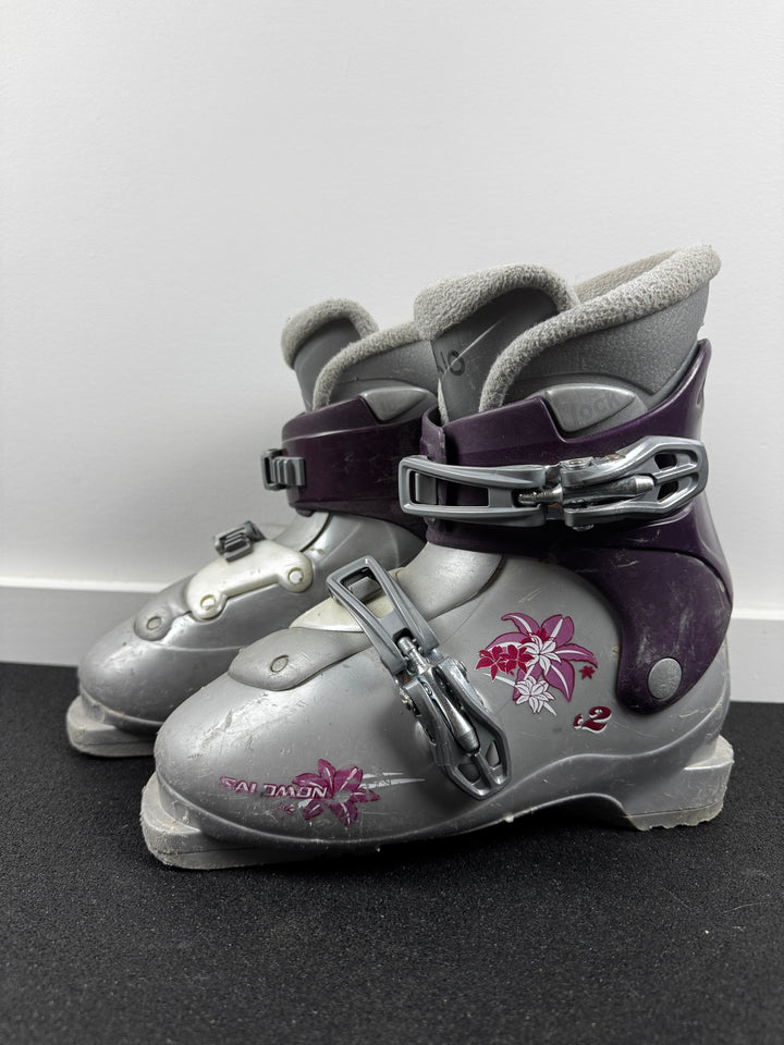 Salomon T2 Kids Ski Boots Size 21-21.5 Mondo