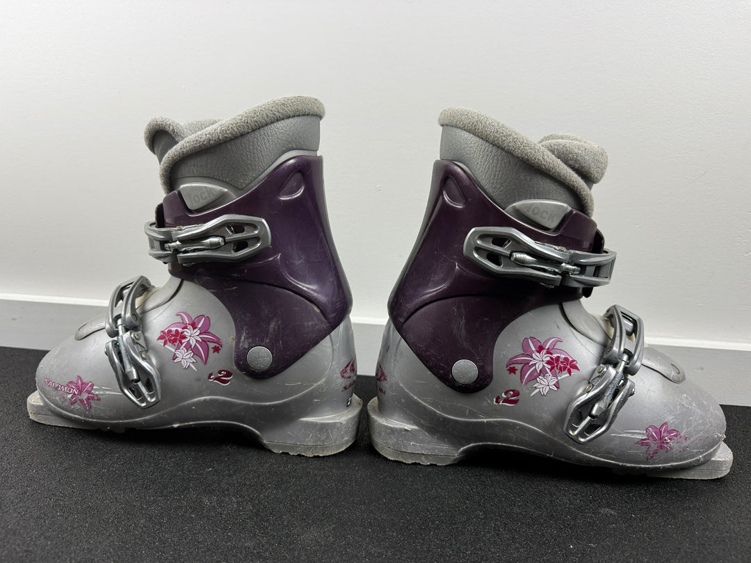 Salomon T2 Kids Ski Boots Size 21-21.5 Mondo