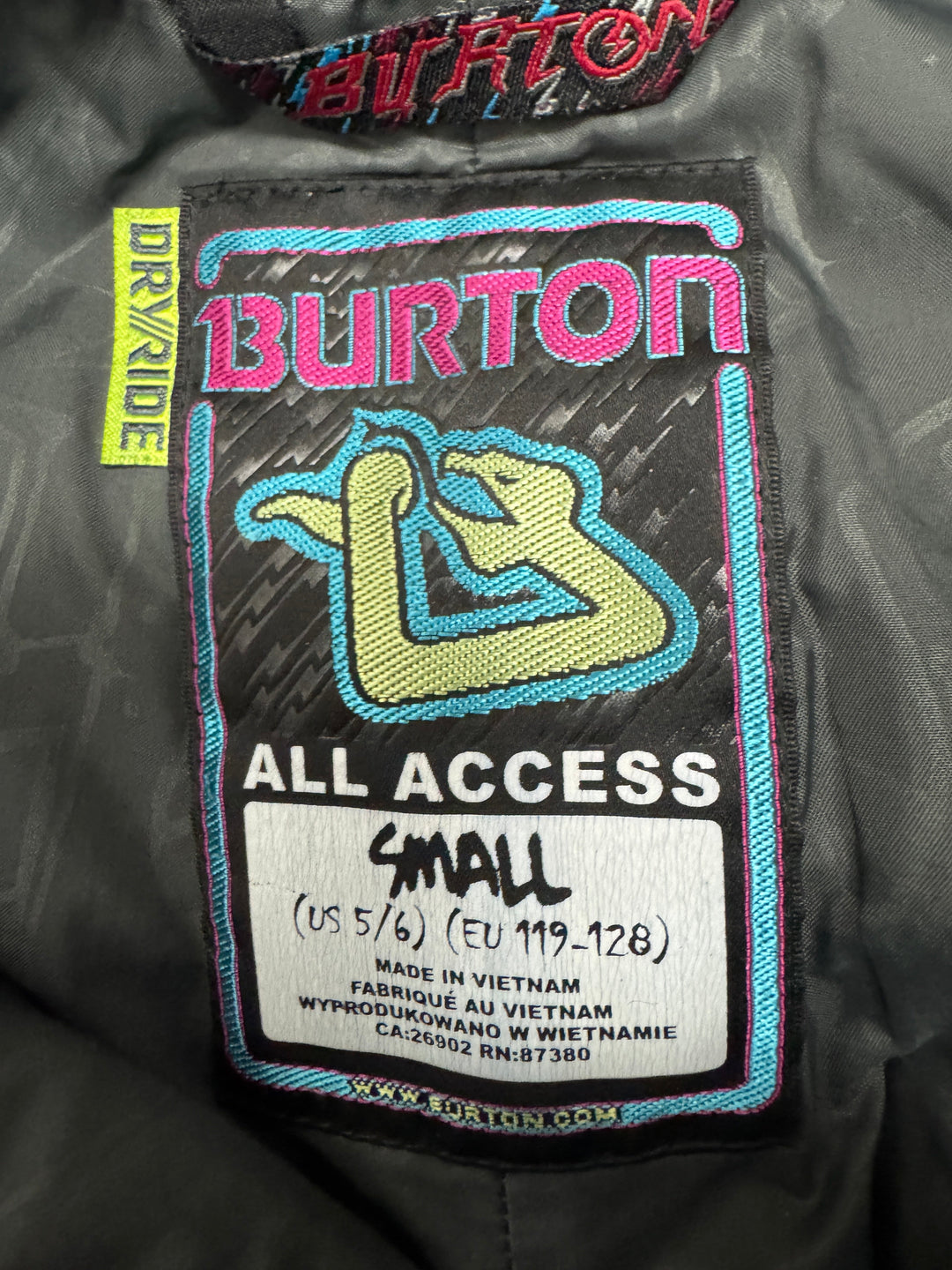 Burton Grom Kids Dryride Snow Pants 6-8 Years