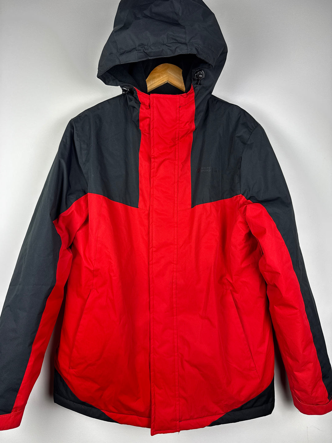 Mountain Warehouse Adults Snow Jacket Black/Red Size S/P
