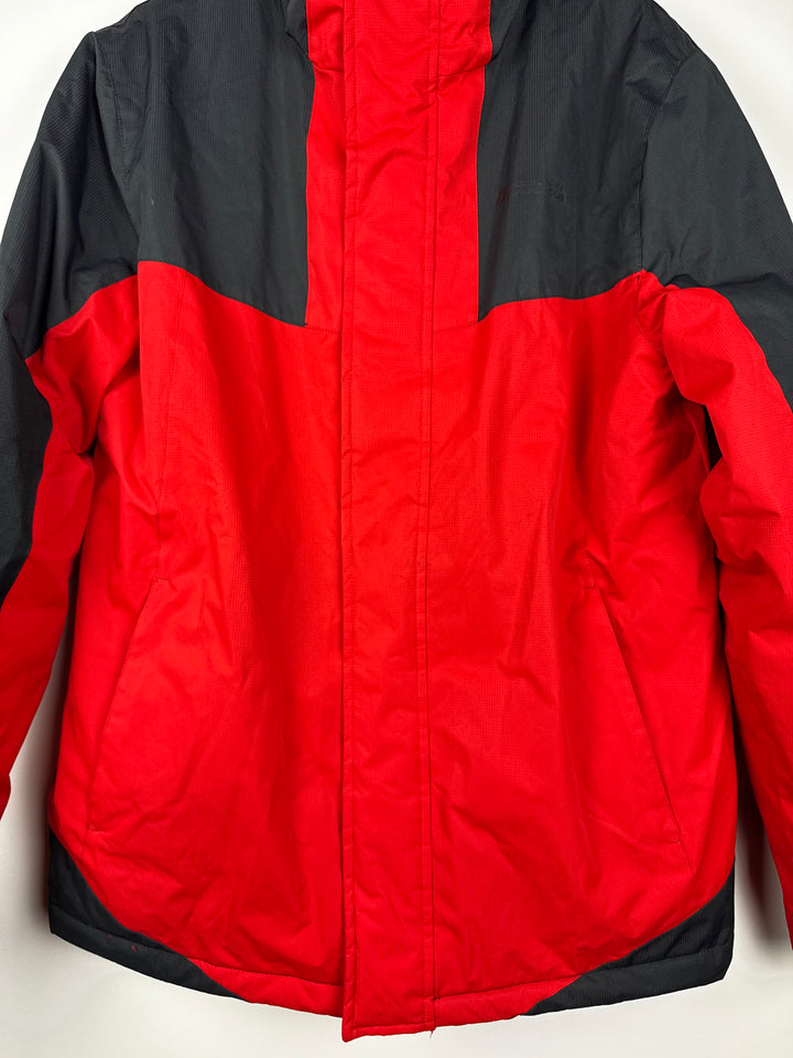 Mountain Warehouse Adults Snow Jacket Black/Red Size S/P