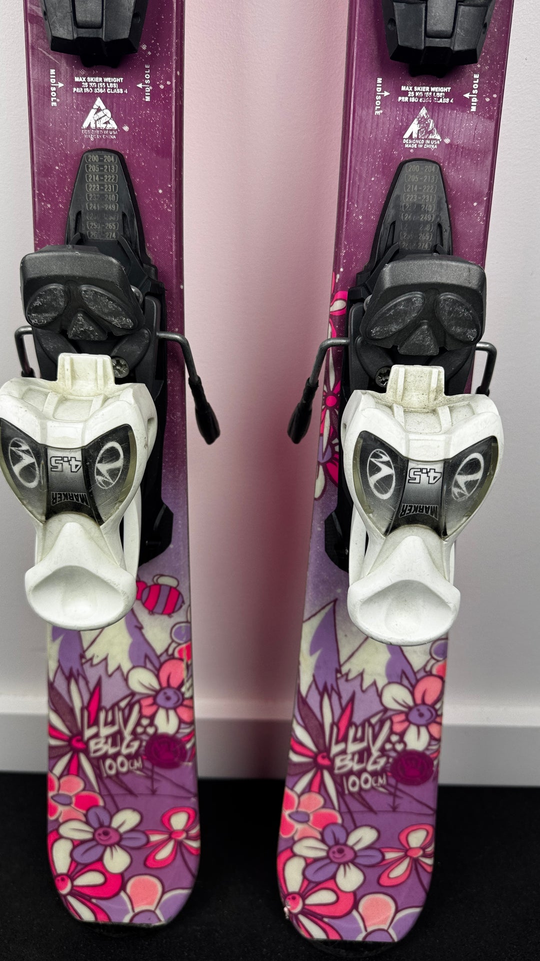 K2 Luv Bug Kids Skis 100cm