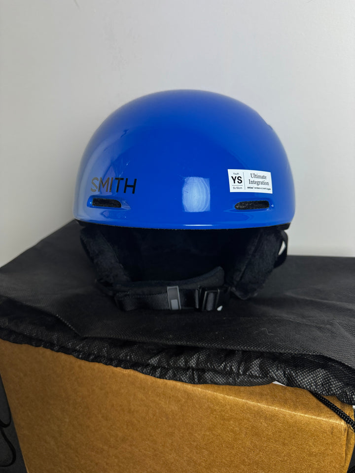 New (Seconds) Smith Glide Jr Helmet Blue YS