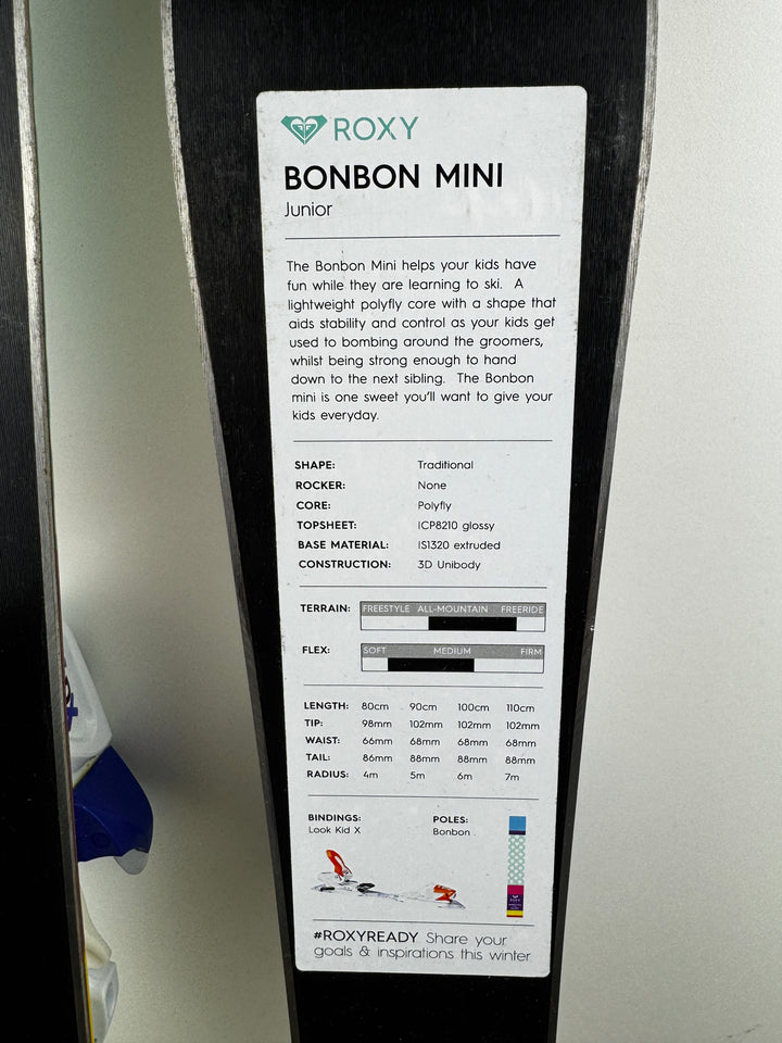Roxy Bonbon Mini Junior Skis 80cm