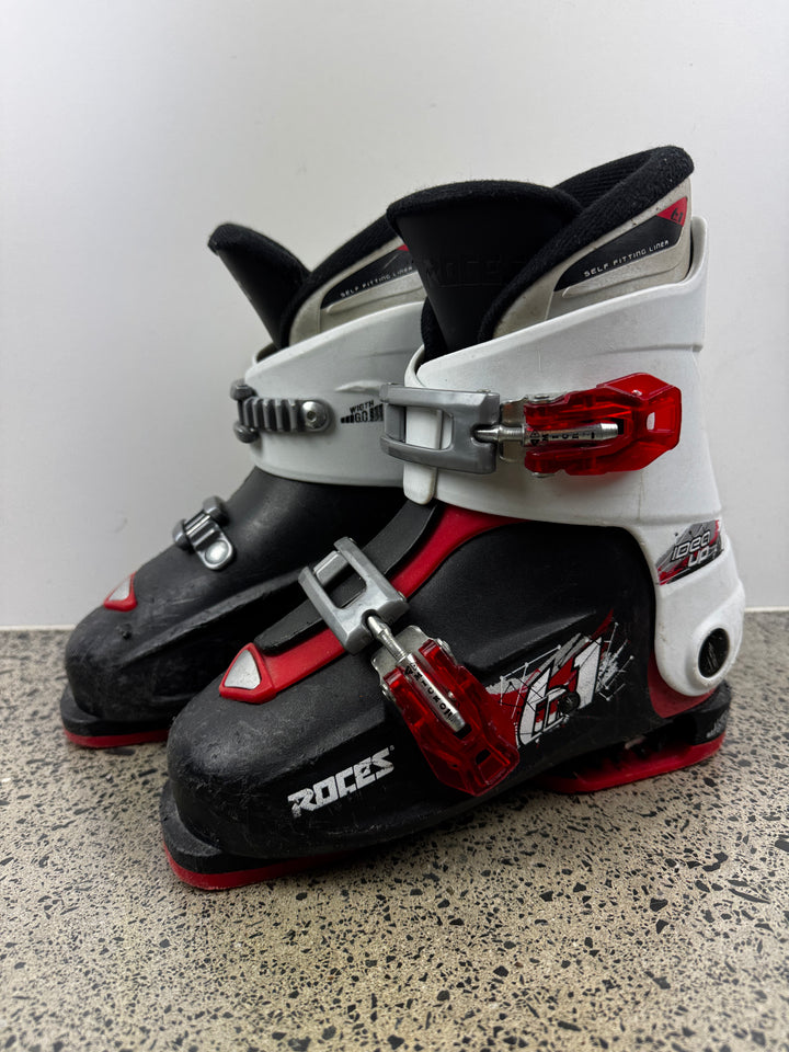 Roces Adjustable Ski Boots Size 19-22 Mondo