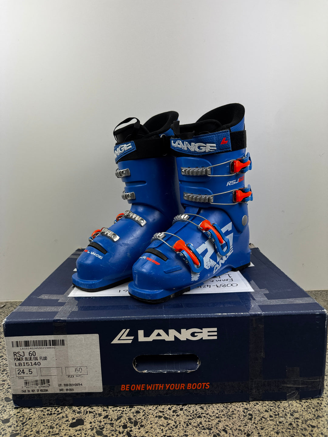 Lange RSJ60 Kids Ski Boots Size 24.5 Mondo