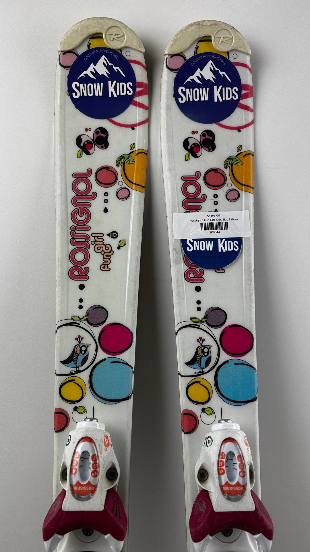 Rossignol Fun Girl Kids Skis 110cm