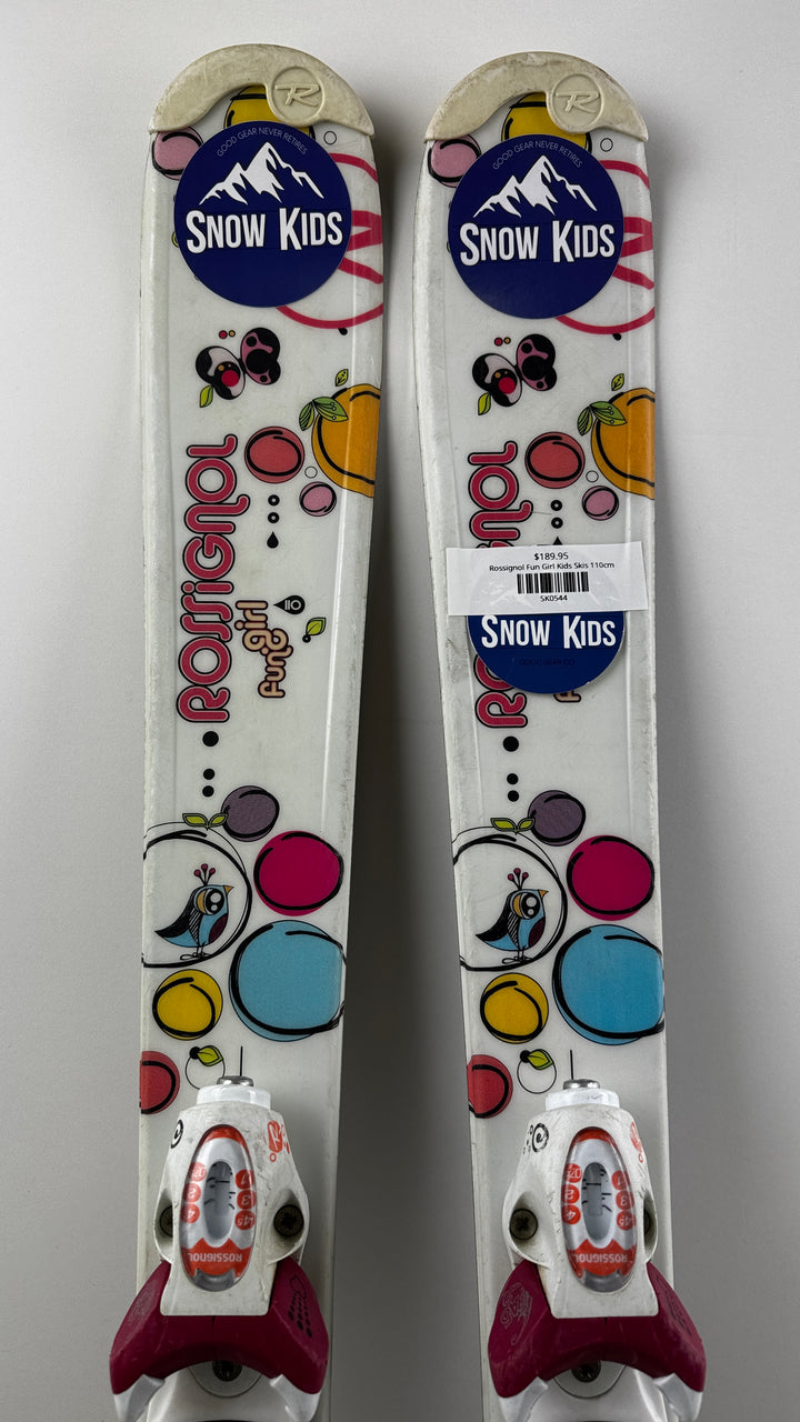 Rossignol Fun Girl Kids Skis 110cm