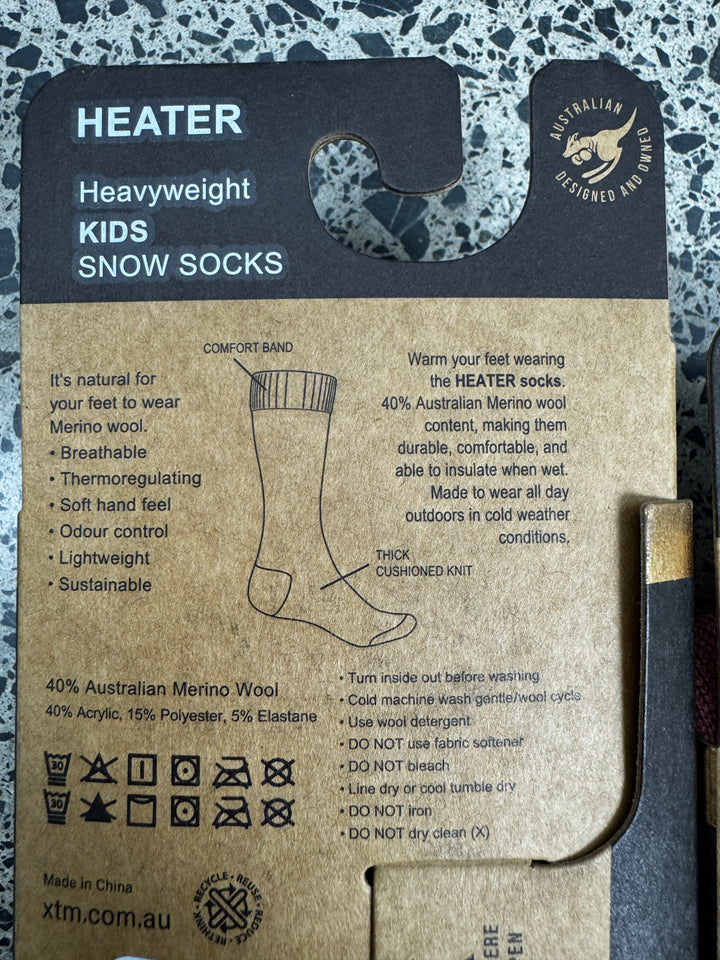 New XTM Heater Snow Socks | Kids-Adults Sizes