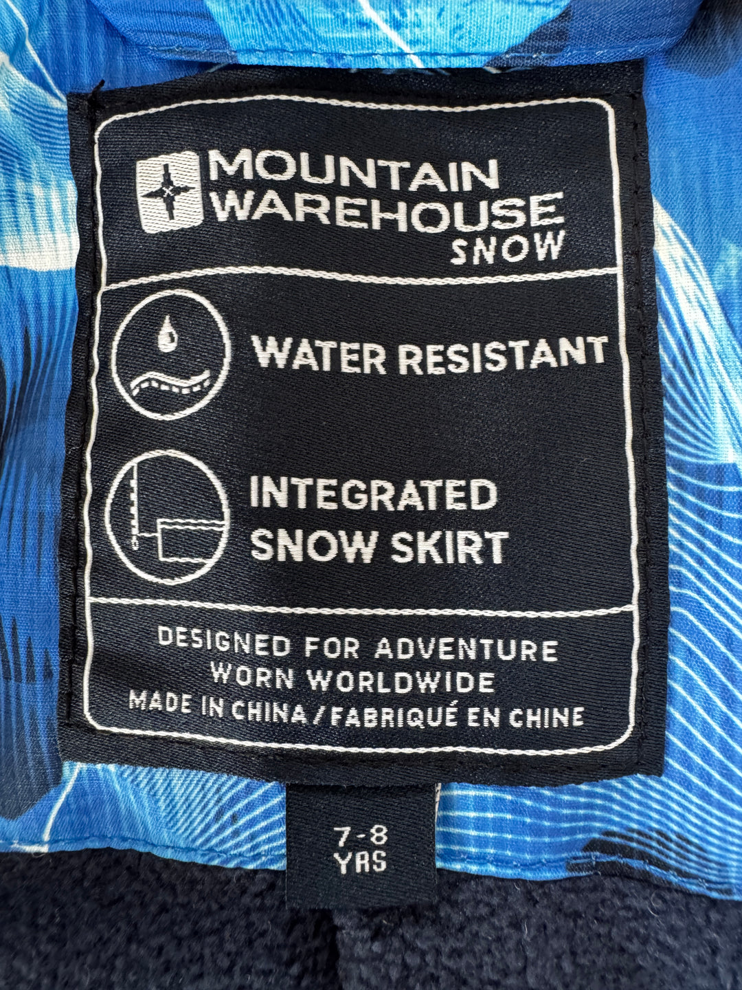 New Mountain Warehouse Kids Ski Jacket & Pants 7-8 Years