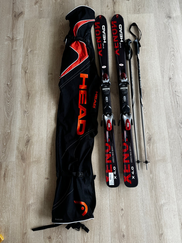 Head Xenon 4.0 Skis 147, Bag & Poles